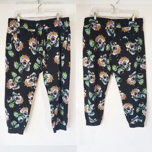 Divided Skull x Rick and Morty all over print sweat pants joggers